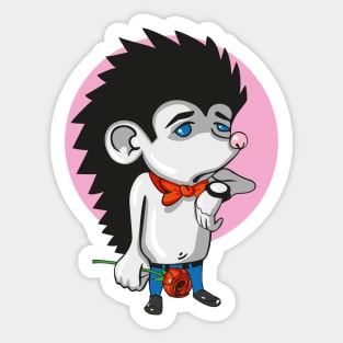 hedgehog is waiting for his beloved Sticker